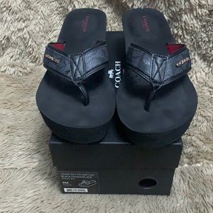 Coach Jolene Wedge Flip Flops